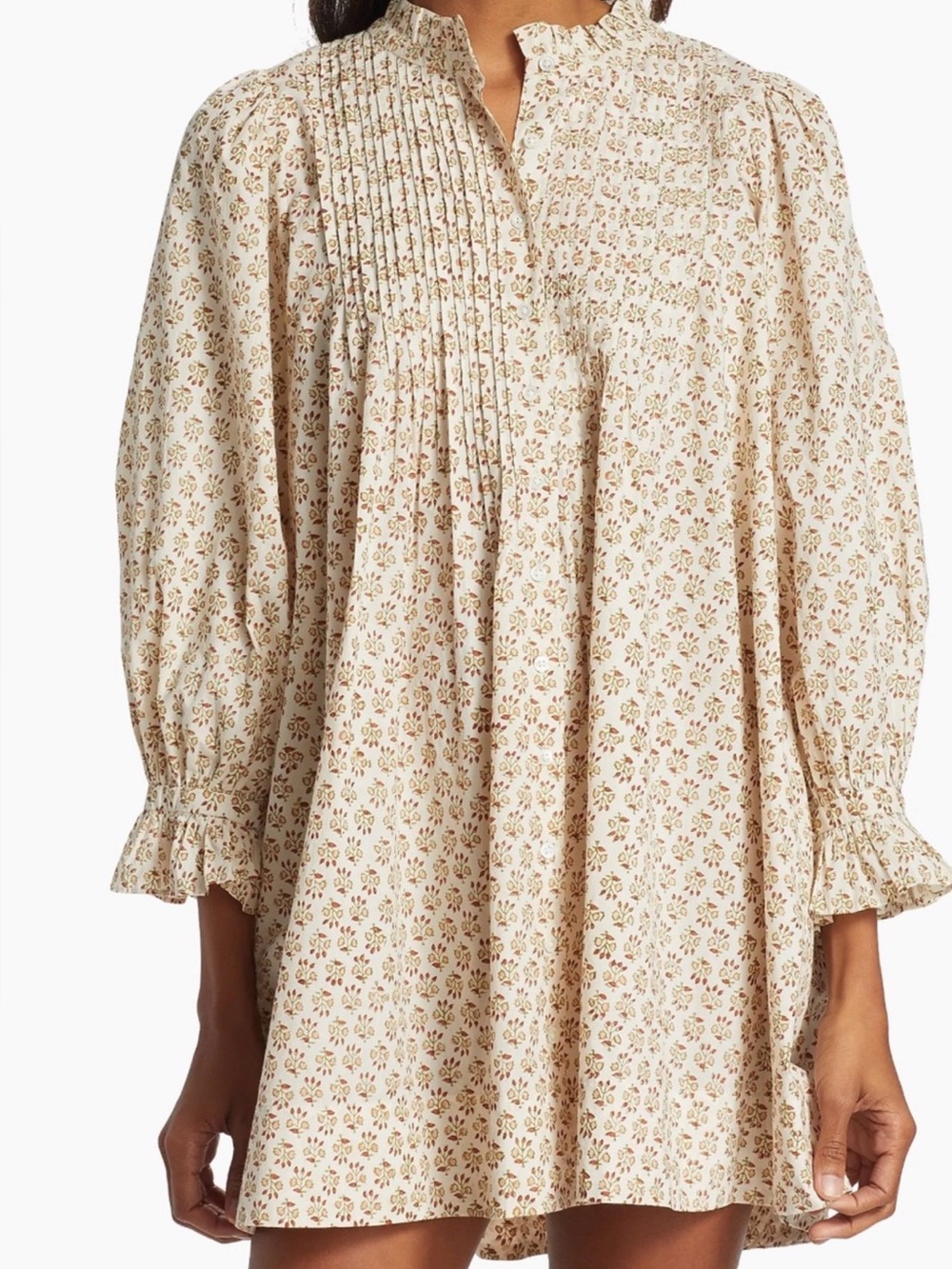 DÔEN DULCIE Dress XS | Spring Elderberry Floral | Organic Cotton